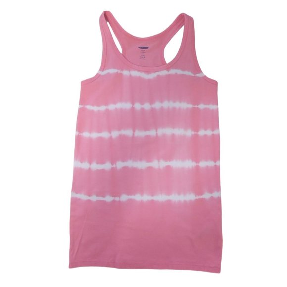 ❤2/$12❤ Girls Tank Top Bundle (fitted pink tie dye & grey/pink) - EUC - Picture 3 of 4